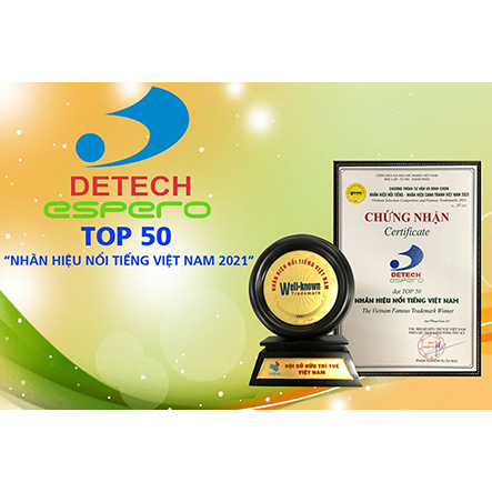 DETECH-ESPERO Vinh dự đạt top 50 “Nhãn hiệu nổi tiếng Việt Nam 2021