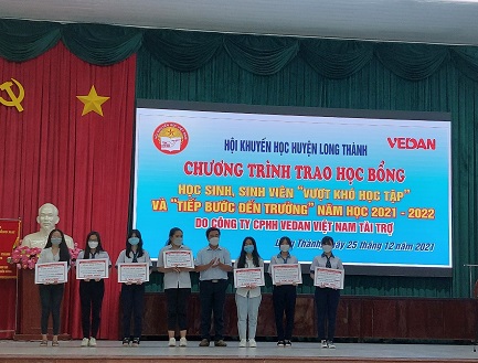 Vedan Việt Nam và hành trình 9 năm tiếp sức đến trường cho HS-SV nghèo vượt khó tại huyện Long Thành tỉnh Đồng Nai