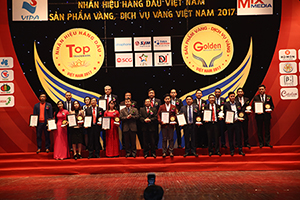 Lễ Trao Chứng nhận Nhãn hiệu hàng đầu Việt Nam, Sản phẩm Vàng - Dịch vụ Vàng Việt Nam năm 2017