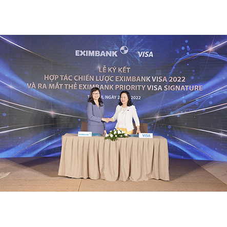 Eximbank và tổ chức thẻ Visa Quốc tế ký kết hợp tác chiến lược và ra mắt dòng thẻ cao cấp Eximbank Priority Visa Signature