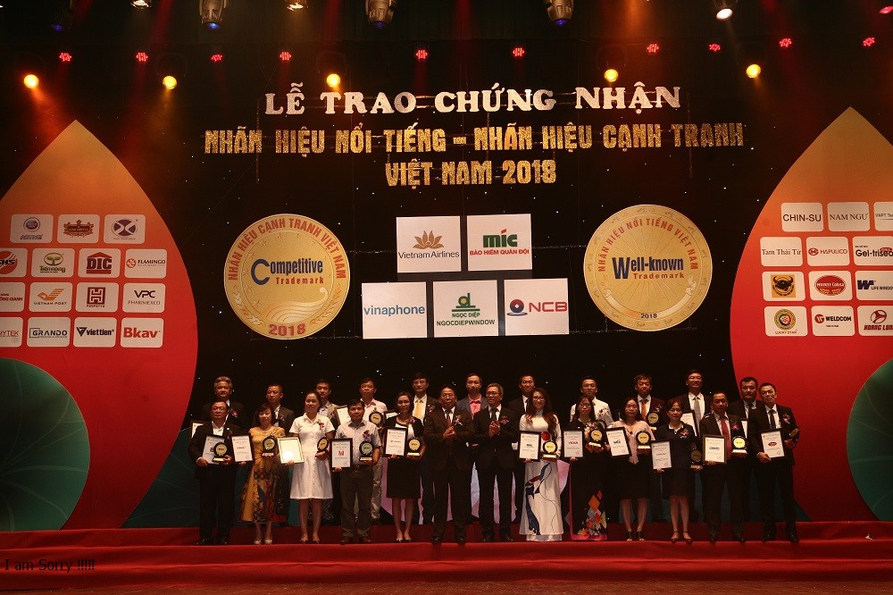 Lễ Công bố và Tôn vinh Nhãn hiệu Nổi tiếng - Nhãn hiệu cạnh tranh Việt Nam 2018